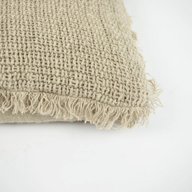 SOHO CUSHION COVER RAW LINEN     - CUSHIONS